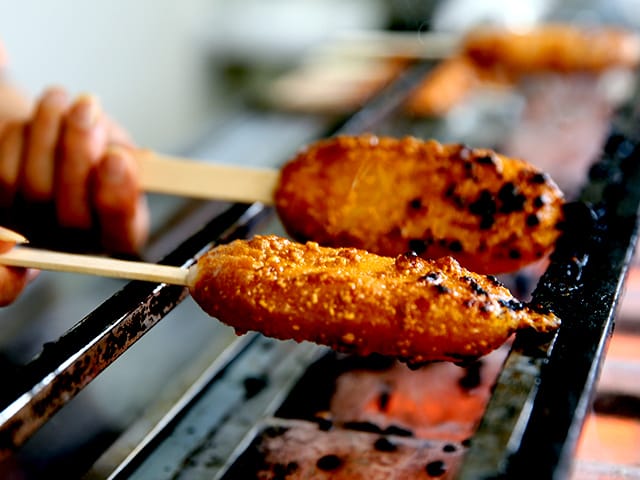 五平餅焼き上げた品